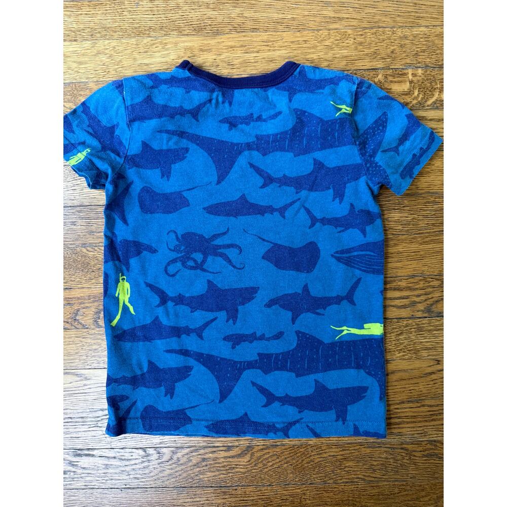 Mini Boden Boys' Scuba Diver Ocean Fish Shirt Size 5-6 - Picture 4 of 4